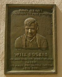 Will Rogers sign outside Stage 8 (September 2008)
