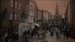 First Great Train Robbery - Stills - 4 - Victorian London set (location not confirmed) enhanced with a great matte painting set extension.