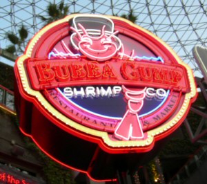 Bubba Gump sign