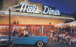 Mel's Diner (from Universal Studios Guide, 1989)
