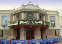 Globe Theatre exterior, ready for a Special Event (April 2006)
