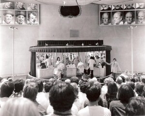 The whole stage including the backlit transparencies and the Spirit mirror (c.1975)