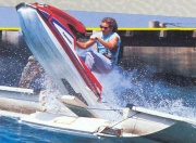 Jetski action (from 'Universal Studios Hollywood Guide', 1991)