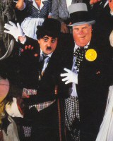 Charlie Chaplain and W.C. Fields (from Universal Studios Guide, 1993