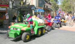 Marvel Comics characters parading around the park, September 2006