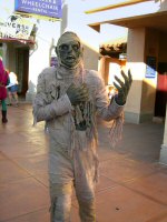The old Mummy mask in a rare sighting on the Upper Lot (September 2006)