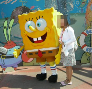 Spongebob Squarepants at home in the Nickelodeon Blast Zone, September 2006
