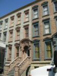The residential side of Brownstone Street in April 2006