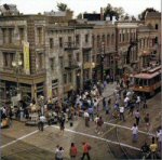 Brownstone Street in the late 1980s