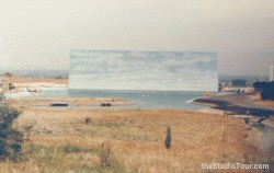 Completed backdrop ready for filming of Jaws The Revenge (1986)