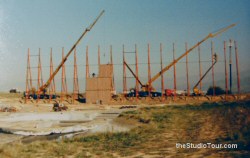 Backdrop under construction (circa.1986) 
