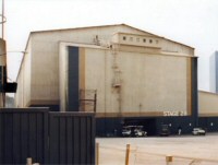 Stage 28 exterior in the 1980s (from the stills gallery of the Phantom of the Opera DVD)