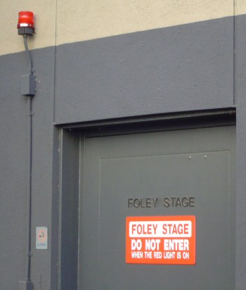 Foley Stage - Do Not Enter When the Red Light Is On