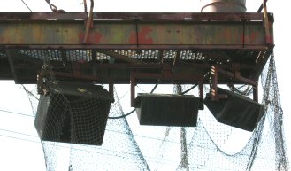 Speaker Cluster above the stage left auditorium (April 2006)