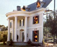 The Burning House facade, seen in 1978
(from 'Inside Universal Studios', 1978)