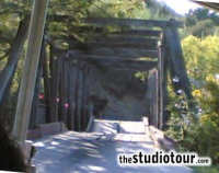 The roadway mechanism is locked in it's 'dropped' state preventing any trams from crossing the bridge (September 2005)