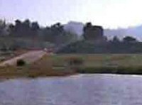 >A hazy Psycho House at the south end of Falls Lake, seen in Knight Rider (1984)